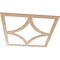 Ekena Millwork Statesman Wood Fretwork Pierced Ceiling Medallion, Alder, 40"OD x 25 5/8"ID x 3/8"T CMWP40X40X0375STAL - alternate 3